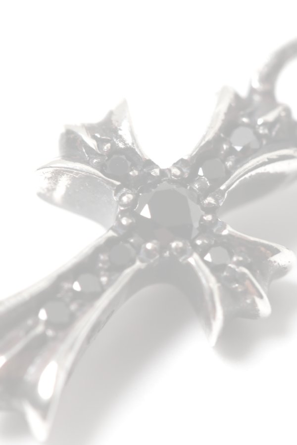 画像4:  {SOLD} CHROME HEARTS クロムハーツ CHクロス ベビーファット パヴェブラックダイヤチャーム シルバー {-BES}  :CH202501-18-SLV-F  (4)
