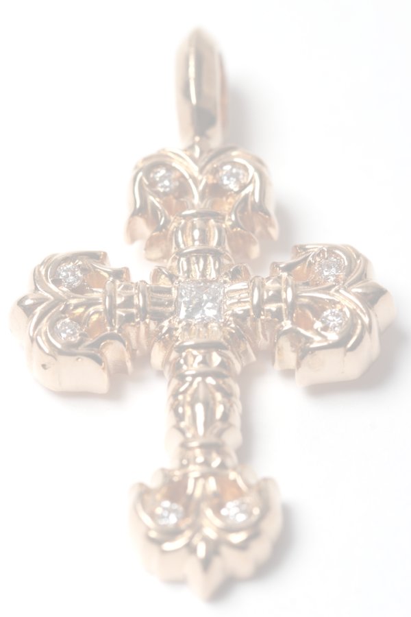 画像3:   CHROME HEARTS クロムハーツ フィリグリークロス パヴェダイヤモンドチャーム ゴールド {-BES}  :CH202501-21-GOLD-F  (3)