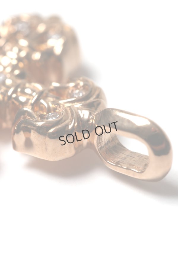 画像4: {SOLD}★海外買付 新品 インボイス付 CHROME HEARTS クロムハーツ フィリグリークロス パヴェダイヤモンドチャーム ゴールド{-BES} (4)