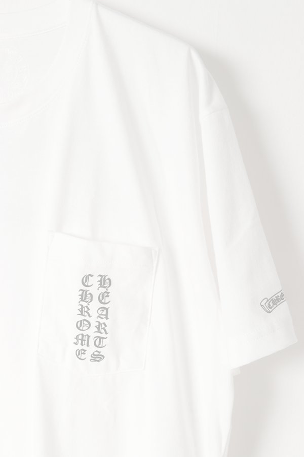 画像5:  {SOLD} CHROME HEARTS クロムハーツ スクロール Osakaロゴ ショートスリーブTシャツ {408129111WHT1XL832-BES}  :CH202505-01-WHT-XL  (5)