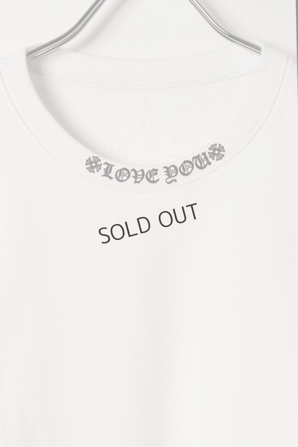 画像2: {SOLD}★新品 CHROME HEARTS クロムハーツ フローラル クロス CHハート LOVE YOU クルーネック スウェットシャツ{-BES} (2)