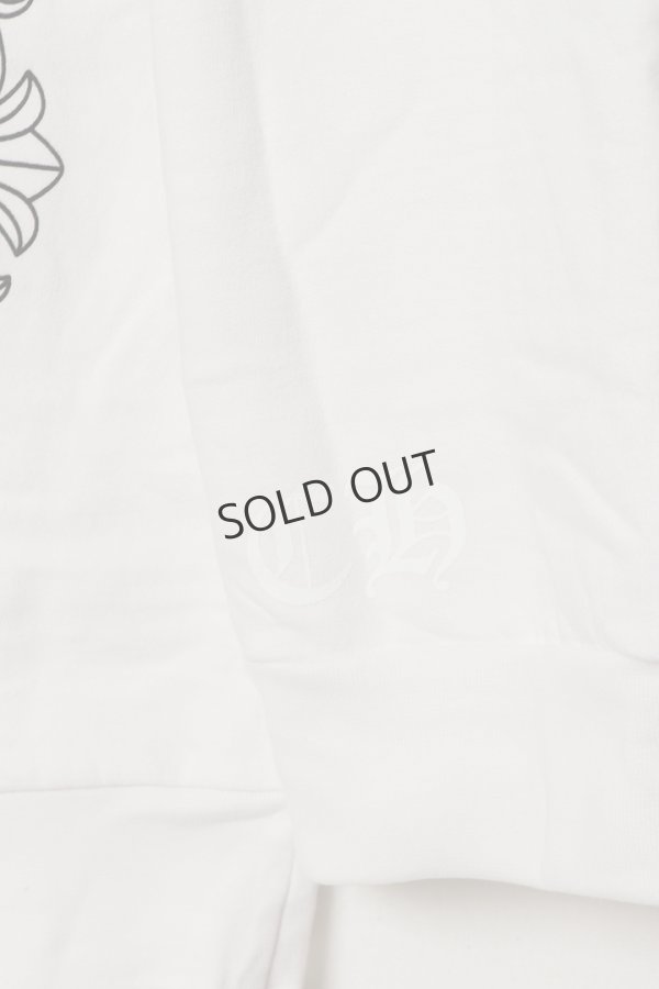 画像3: {SOLD}★新品 CHROME HEARTS クロムハーツ フローラル クロス CHハート LOVE YOU クルーネック スウェットシャツ{-BES} (3)