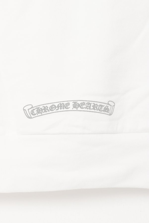 画像5:   CHROME HEARTS クロムハーツ フローラル クロス CHハート LOVE YOU クルーネック スウェットシャツ {-BES}  :CH202505-03-WHT  (5)