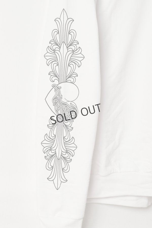 画像7: {SOLD}★新品 CHROME HEARTS クロムハーツ フローラル クロス CHハート LOVE YOU クルーネック スウェットシャツ{-BES} (7)