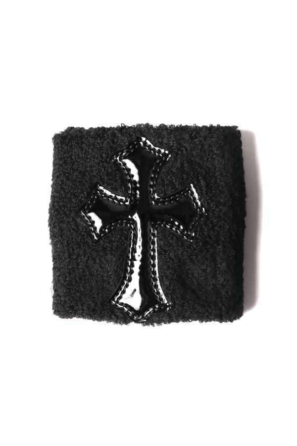 画像1: ★新品 CHROME HEARTS クロムハーツ クロスパッチ リストバンド(片手用){-BEA} (1)