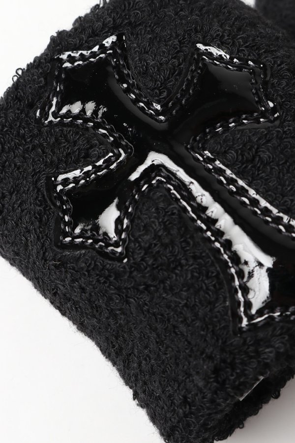 画像3: ★新品 CHROME HEARTS クロムハーツ クロスパッチ リストバンド(片手用){-BEA} (3)