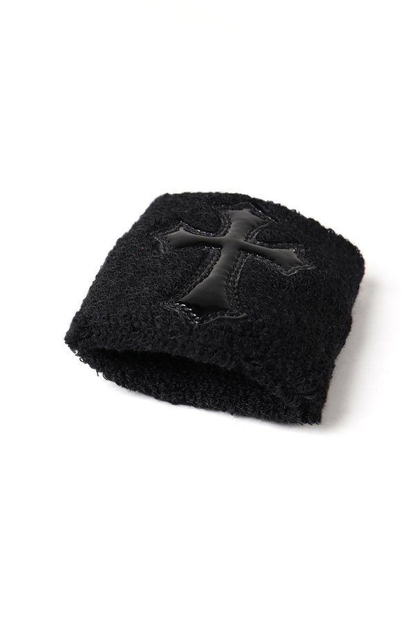 画像4: ★新品 CHROME HEARTS クロムハーツ クロスパッチ リストバンド(片手用){-BEA} (4)