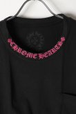 画像2: CHROME HEARTS ロングスリーブ ポケットクルーネックTシャツ ブラック×ピンク{-BEA} (2)