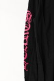 画像8: CHROME HEARTS ロングスリーブ ポケットクルーネックTシャツ ブラック×ピンク{-BEA} (8)