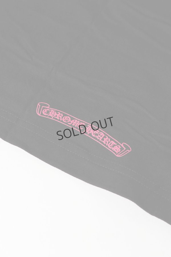 画像12: {SOLD}★新品 CHROME HEARTS ロングスリーブ ポケットクルーネックTシャツ ブラック×ピンク{-BEA} (12)