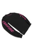 画像15: CHROME HEARTS ロングスリーブ ポケットクルーネックTシャツ ブラック×ピンク{-BEA} (15)