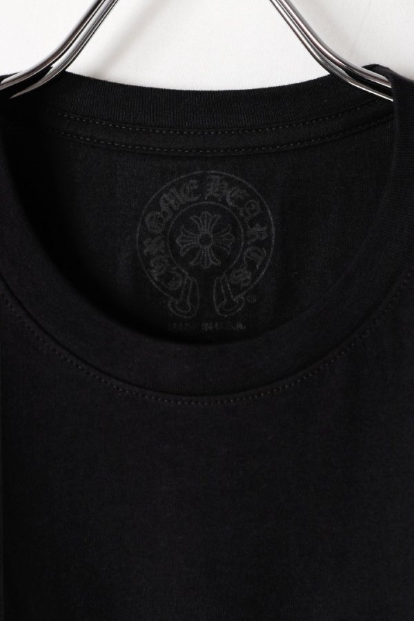 画像3: ★新品 CHROME HEARTS クロムハーツ ピンクホースシュー + CHプラス ショートスリーブ ポケット Tシャツ ブラック Pink Horseshoe + CH Plus Pocket Short-Sleeve T-Shirt - Black{408129111******01G-BFS} (3)