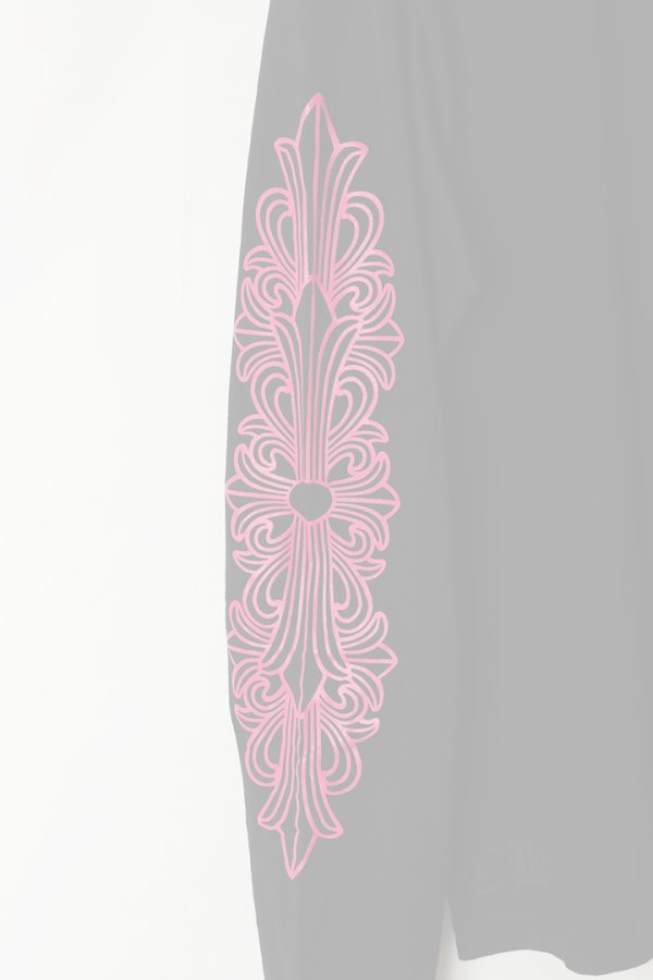 画像5:  {SOLD} CHROME HEARTS クロムハーツ ピンクホースシュー フローラルロングスリーブTシャツ ブラック Pink Horseshoe Floral Long-Sleeve T-Shirt - Black {408129112******01G-BEA}  :CH202511-04-BLK-L  (5)