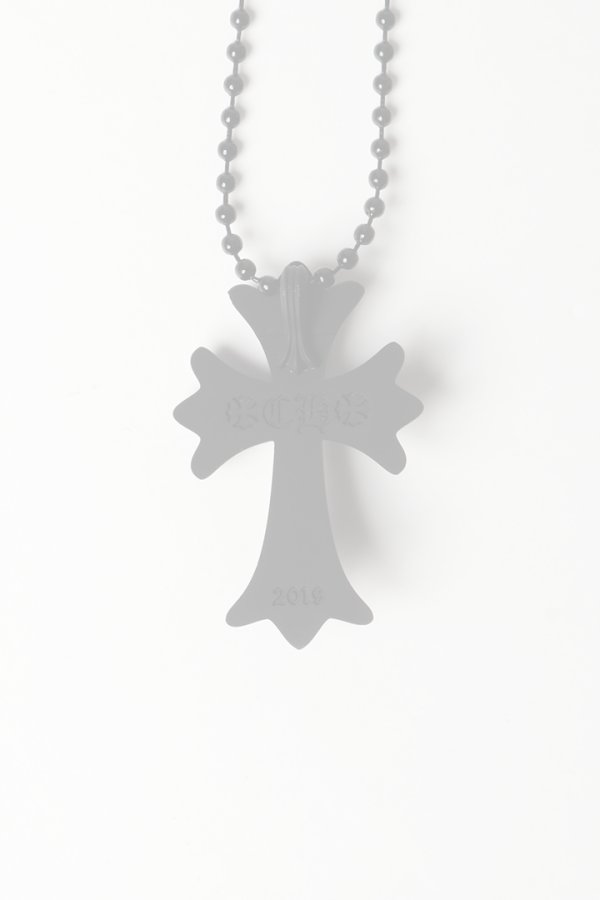 画像5:   CHROME HEARTS クロムハーツ シリコン ラバー CHクロス ボールチェーン ペンダント マットブラック {604175364AHWXXX445-BEA}  :CH202511-06-BLK-F  (5)
