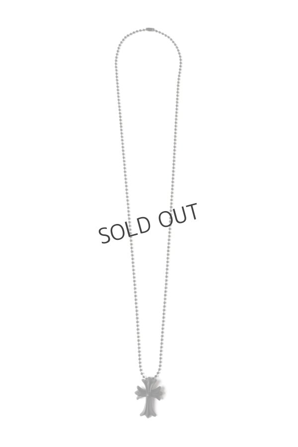 画像6: {SOLD}★新品 インボイス付 CHROME HEARTS クロムハーツ シリコン ラバー CHクロス ボールチェーン ペンダント マットブラック{604175364AHWXXX445-BEA} (6)