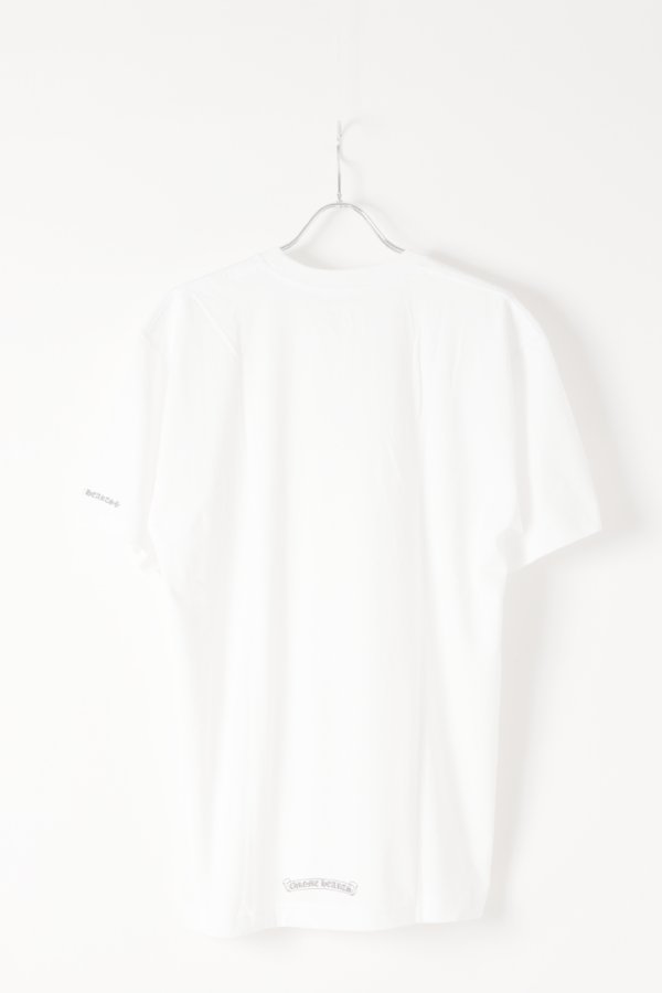 画像6:  {SOLD} CHROME HEARTS クロムハーツ バインダーネックロゴS/S Tシャツ {408129111WHTLRG757-BEA}  :CH202512-03-WHT-L  (6)