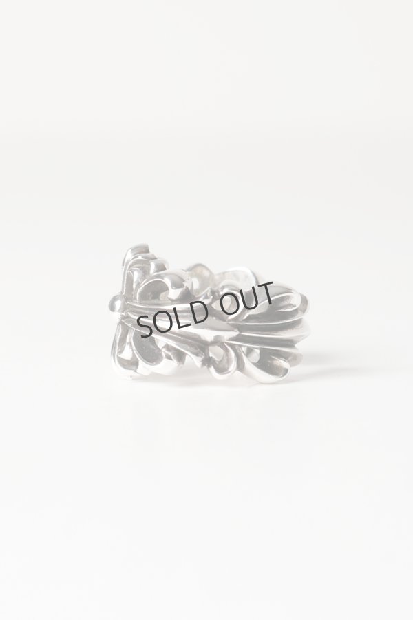 画像3: {SOLD}★新品 インボイス付 CHROME HEARTS クロムハーツ ダブルフローラルクロスリング{207081100SLV090001-BEA} (3)