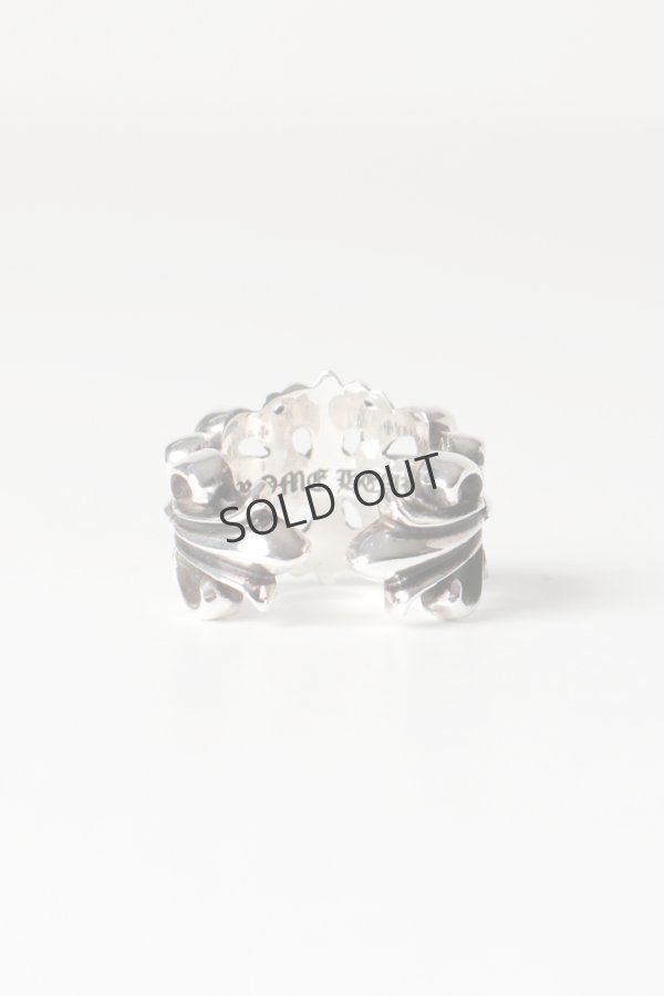 画像5: {SOLD}★新品 インボイス付 CHROME HEARTS クロムハーツ ダブルフローラルクロスリング{207081100SLV090001-BEA} (5)