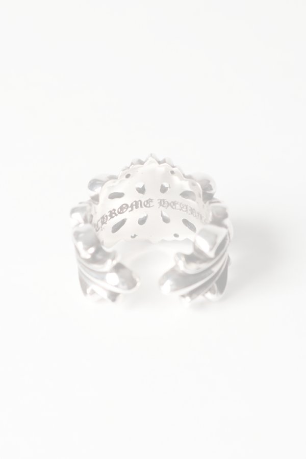 画像7:  {SOLD} CHROME HEARTS クロムハーツ ダブルフローラルクロスリング {207081100SLV090001-BEA}  :CH202512-06-SLV-19  (7)