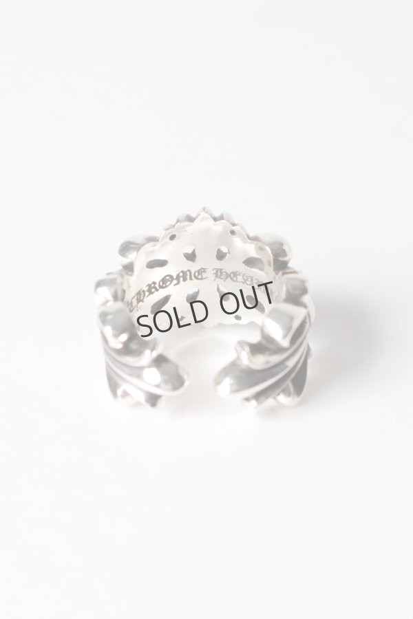 画像7: {SOLD}★新品 インボイス付 CHROME HEARTS クロムハーツ ダブルフローラルクロスリング{207081100SLV090001-BEA} (7)