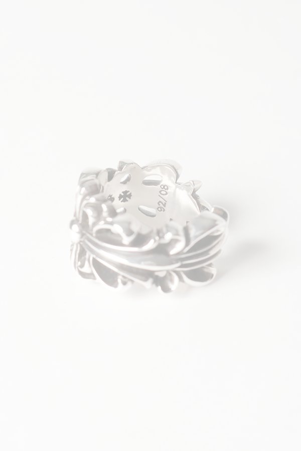 画像8:  {SOLD} CHROME HEARTS クロムハーツ ダブルフローラルクロスリング {207081100SLV090001-BEA}  :CH202512-06-SLV-19  (8)