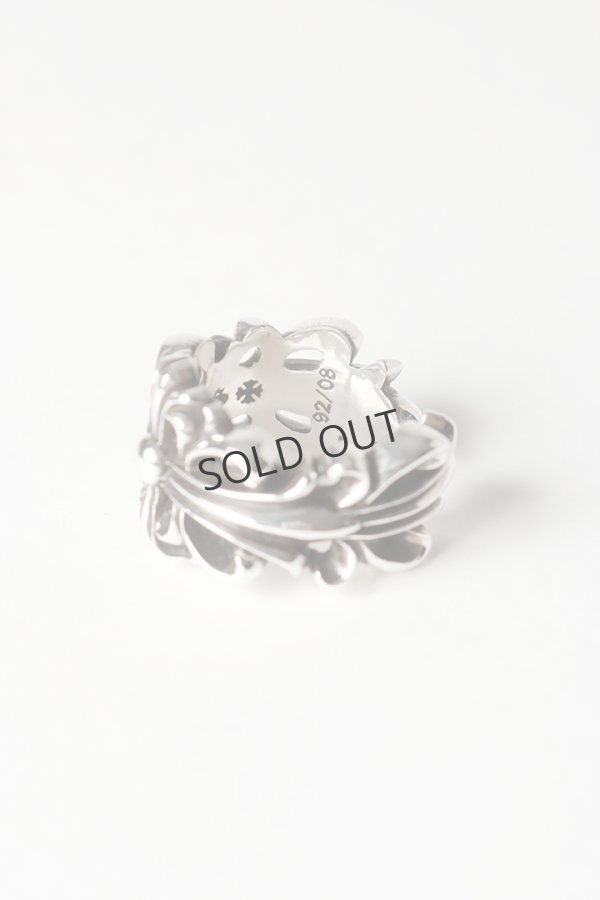 画像8: {SOLD}★新品 インボイス付 CHROME HEARTS クロムハーツ ダブルフローラルクロスリング{207081100SLV090001-BEA} (8)