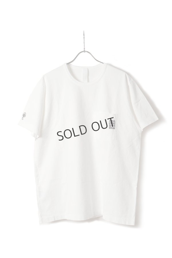 画像1: {SOLD}★海外買付 新品 インボイス付 CHROME HEARTS  クロムハーツ GRPワイノット ライトワーク ショートスリーブ ポケットTシャツ{417180475WHT***933-BFS} (1)