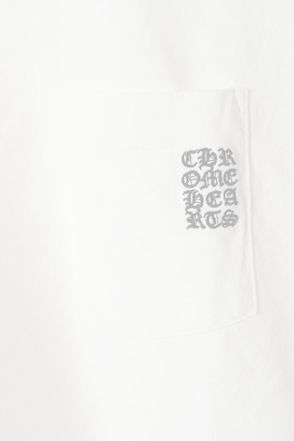 画像3:  {SOLD} CHROME HEARTS  クロムハーツ GRPワイノット ライトワーク ショートスリーブ ポケットTシャツ {417180475WHT***933-BFS}  :CH202601-02-WHT  (3)