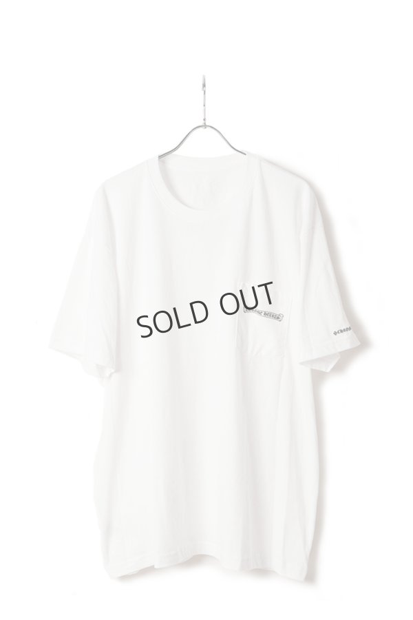 画像1: {SOLD}★海外買付 新品 インボイス付 CHROME HEARTS  クロムハーツ スクロールラベル ショートスリーブ ポケットTシャツ{408129111WHT***759-BFS} (1)