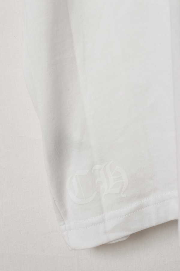 画像5: ★海外買付 新品 インボイス付 CHROME HEARTS  クロムハーツ スクロールラベル ショートスリーブ ポケットTシャツ{408129111WHT***759-BFS} (5)