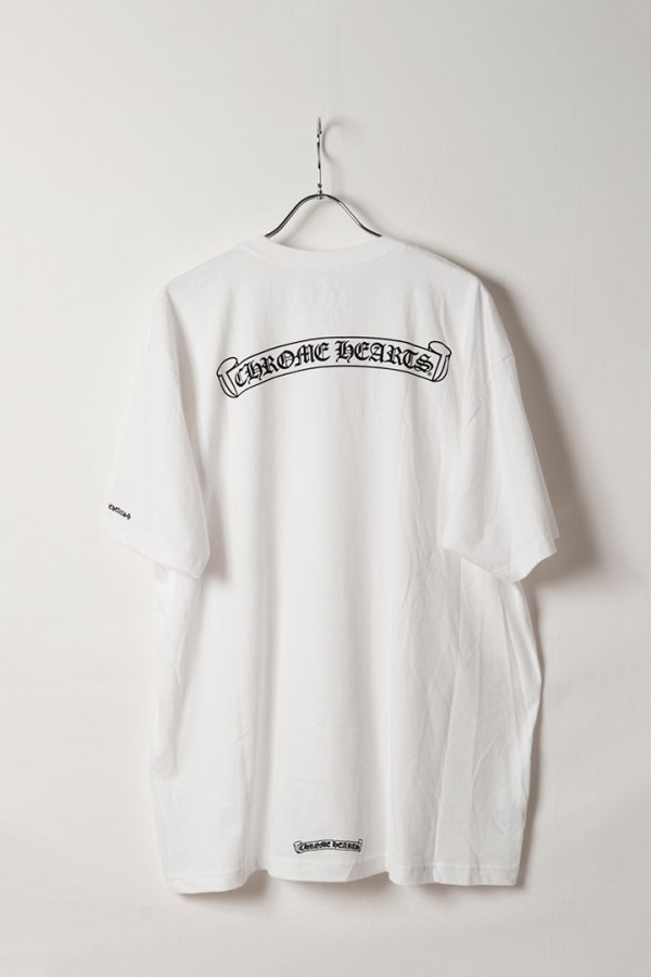 画像6: ★海外買付 新品 インボイス付 CHROME HEARTS  クロムハーツ スクロールラベル ショートスリーブ ポケットTシャツ{408129111WHT***759-BFS} (6)