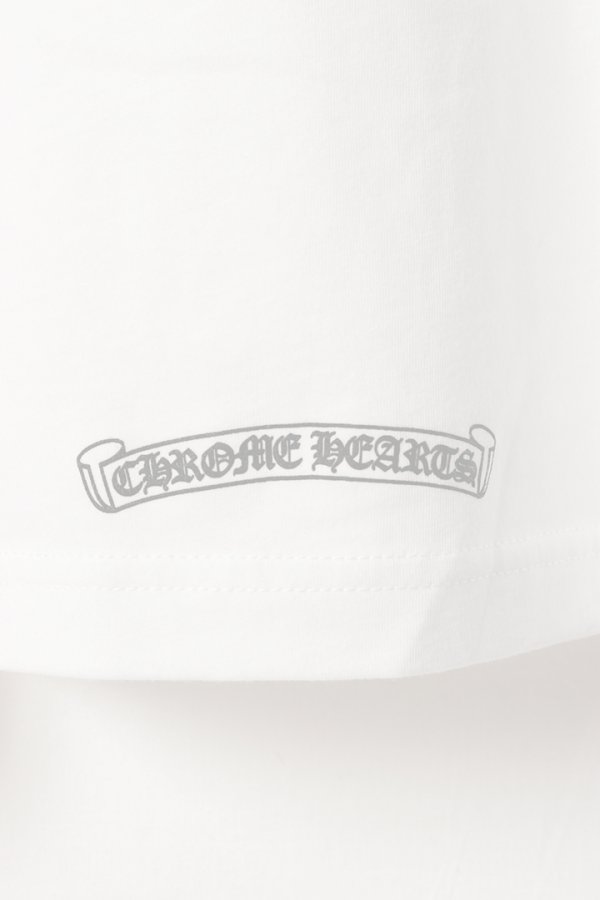 画像8:  {SOLD} CHROME HEARTS  クロムハーツ スクロールラベル ショートスリーブ ポケットTシャツ {408129111WHT***759-BFS}  :CH202601-03-WHT-XXL  (8)