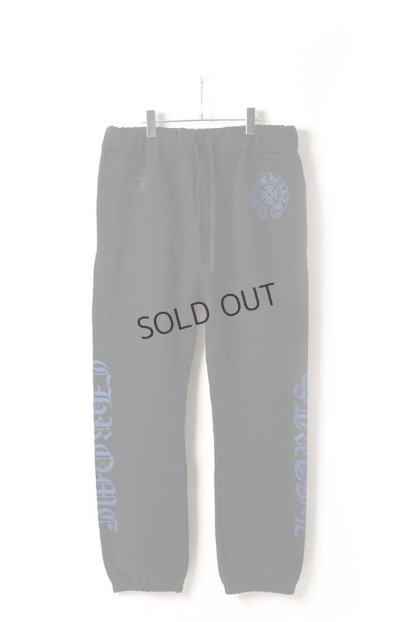 画像1: {SOLD}★海外買付 新品 インボイス付 CHROME HEARTS  クロムハーツ ホースシュー サイドロゴ スウェットパンツ{408190372BLK***00P-BFS} (1)