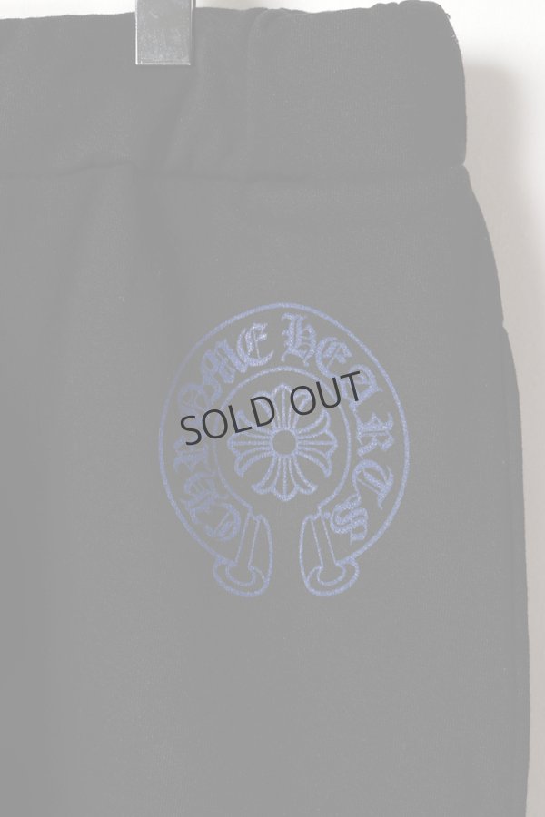 画像3: {SOLD}★海外買付 新品 インボイス付 CHROME HEARTS  クロムハーツ ホースシュー サイドロゴ スウェットパンツ{408190372BLK***00P-BFS} (3)