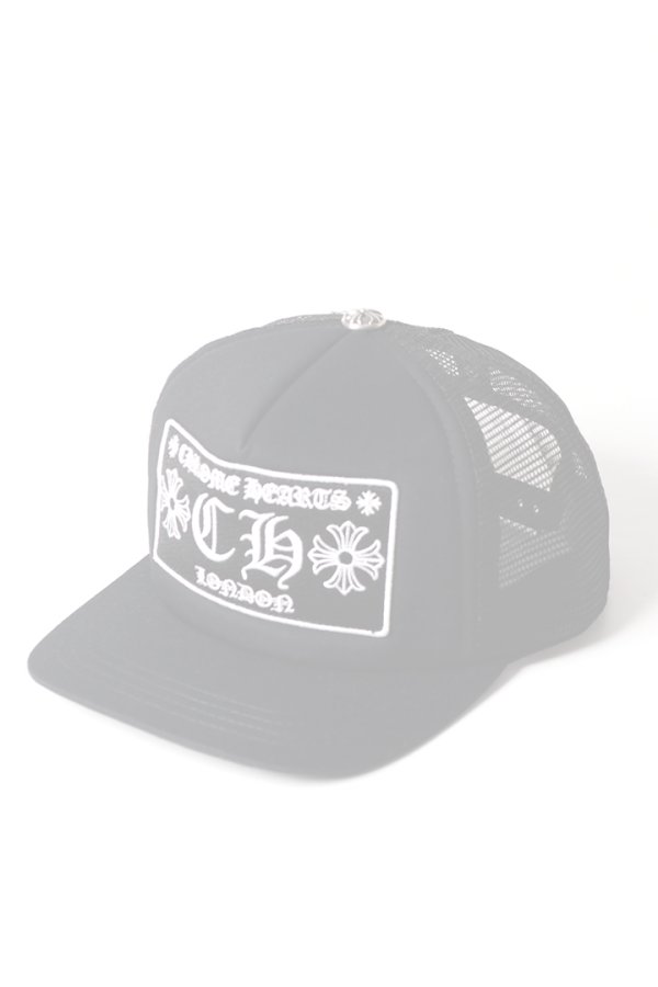 画像1:  {SOLD} CHROME HEARTS  クロムハーツ 【ロンドン限定】 HAT-TRUCKER CAP／CH トラッカーキャップ {304112505BLKBR0470-BFS}  :CH202601-07-BLK-F  (1)