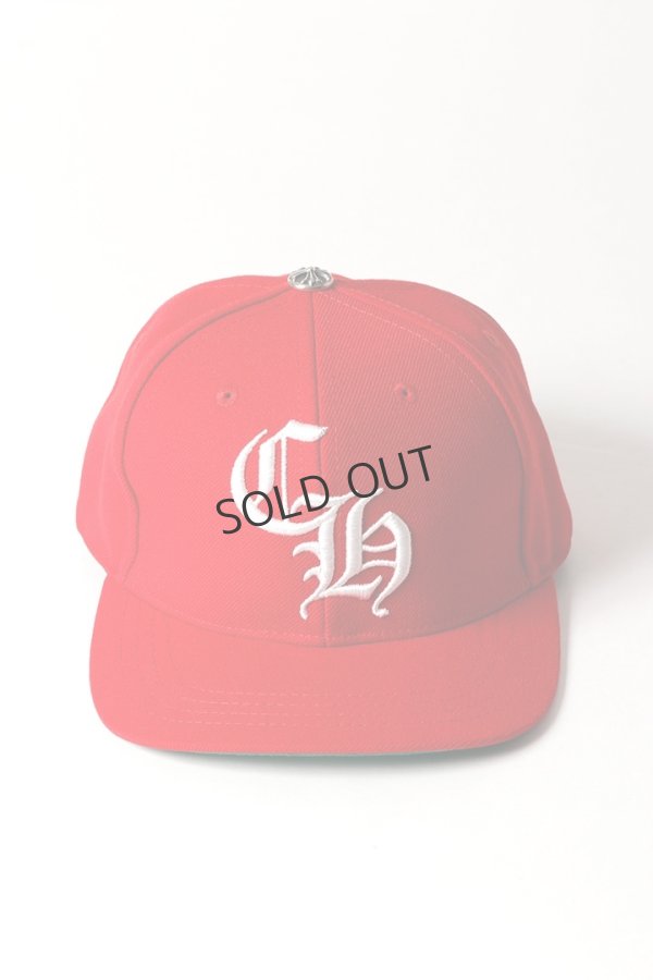 画像2: {SOLD}★海外買付 新品 インボイス付 CHROME HEARTS  クロムハーツ CH 6パネル オンフィールド ベースボールキャップ{304209581REDOSZ234-BFS} (2)