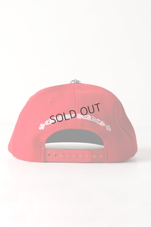 画像4: {SOLD}★海外買付 新品 インボイス付 CHROME HEARTS  クロムハーツ CH 6パネル オンフィールド ベースボールキャップ{304209581REDOSZ234-BFS} (4)