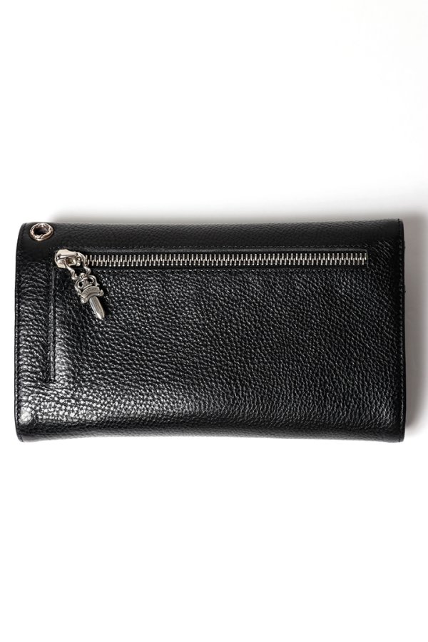 画像2: ★海外買付 新品 インボイス付 CHROME HEARTS  クロムハーツ ウェーブウォレット クロスボタン{302014801A06XXX001-BFS} (2)