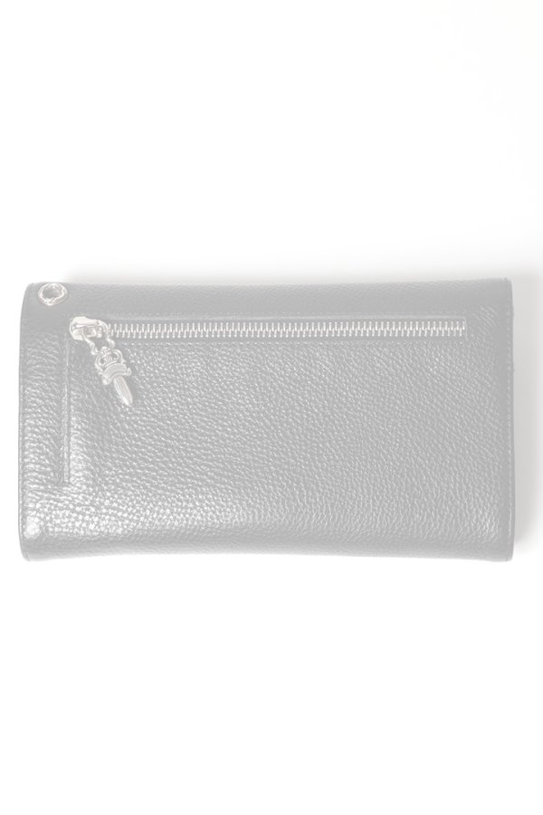 画像2:  {SOLD} CHROME HEARTS  クロムハーツ ウェーブウォレット クロスボタン {302014801A06XXX001-BFS}  :CH202601-13-BLK-F  (2)