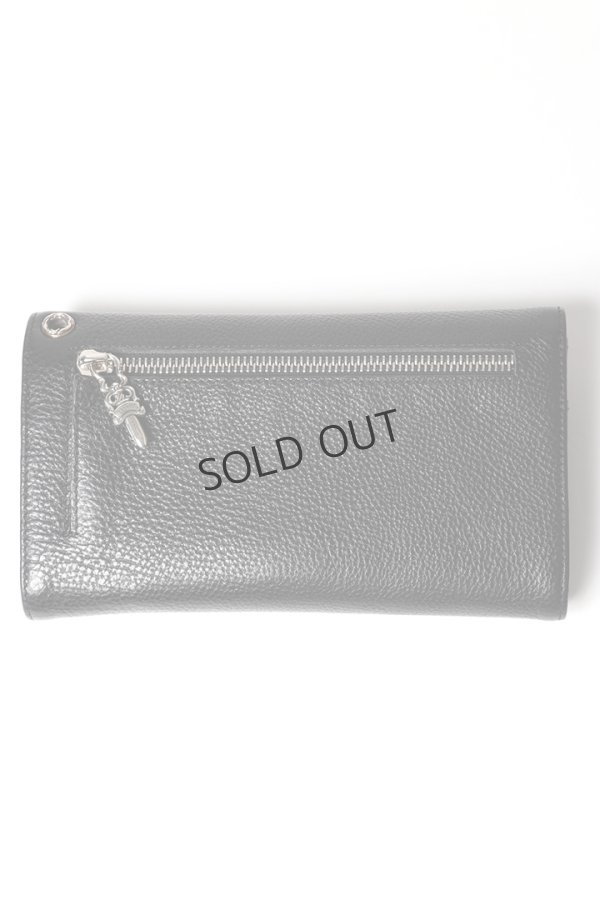 画像2: {SOLD}★海外買付 新品 インボイス付 CHROME HEARTS  クロムハーツ ウェーブウォレット クロスボタン{302014801A06XXX001-BFS} (2)