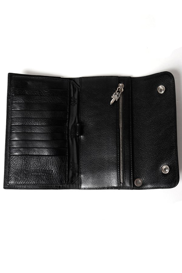 画像5: ★海外買付 新品 インボイス付 CHROME HEARTS  クロムハーツ ウェーブウォレット クロスボタン{302014801A06XXX001-BFS} (5)