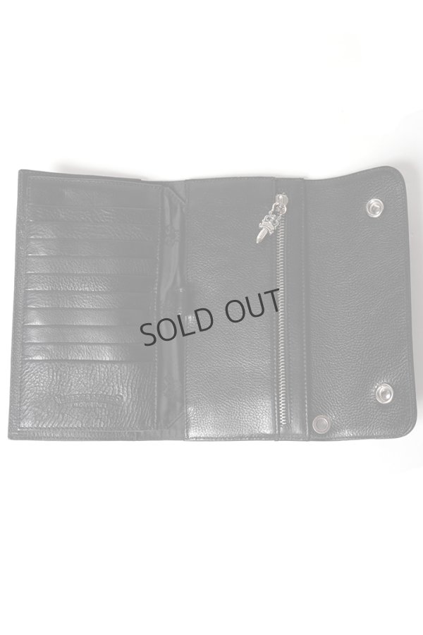 画像5: {SOLD}★海外買付 新品 インボイス付 CHROME HEARTS  クロムハーツ ウェーブウォレット クロスボタン{302014801A06XXX001-BFS} (5)