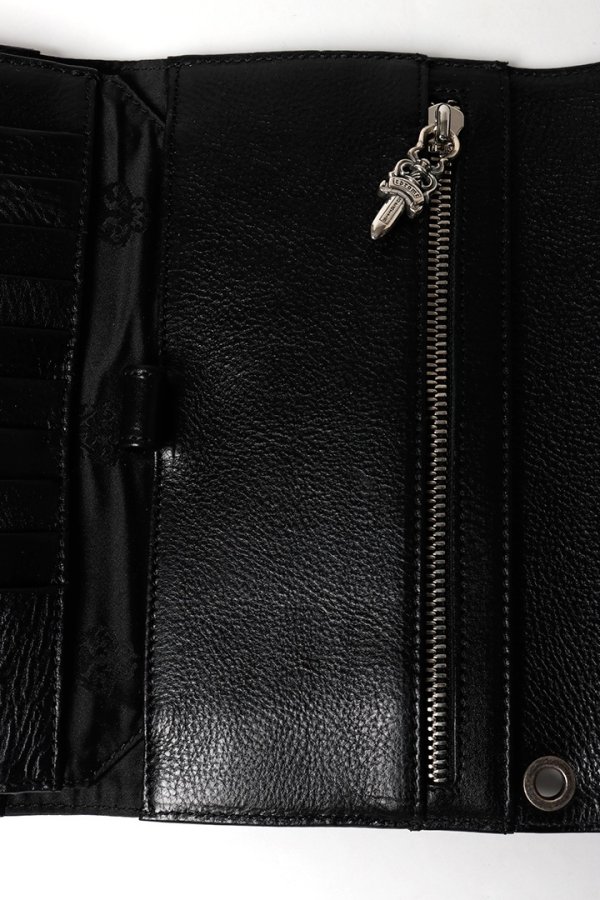 画像7: ★海外買付 新品 インボイス付 CHROME HEARTS  クロムハーツ ウェーブウォレット クロスボタン{302014801A06XXX001-BFS} (7)