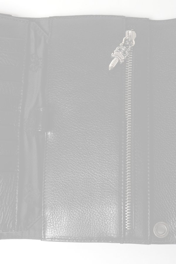 画像7:  {SOLD} CHROME HEARTS  クロムハーツ ウェーブウォレット クロスボタン {302014801A06XXX001-BFS}  :CH202601-13-BLK-F  (7)