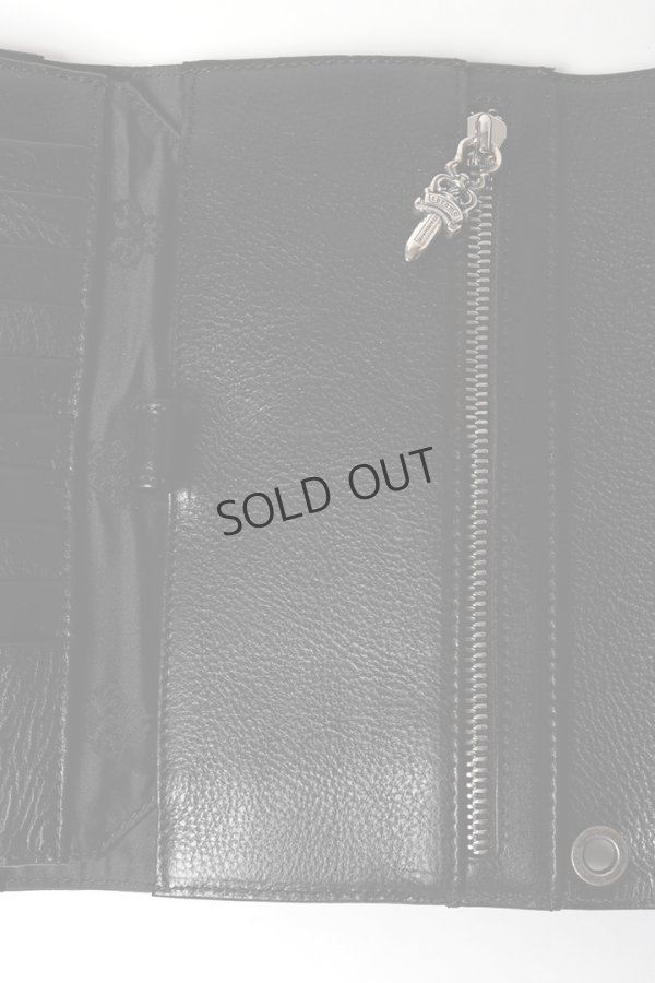 画像7: {SOLD}★海外買付 新品 インボイス付 CHROME HEARTS  クロムハーツ ウェーブウォレット クロスボタン{302014801A06XXX001-BFS} (7)