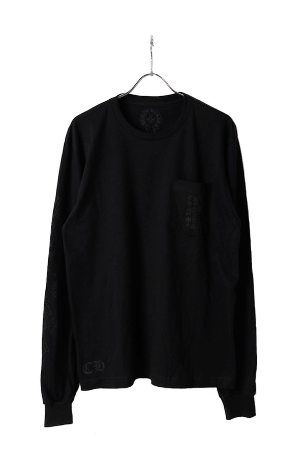 画像1: CHROME HEARTS クロムハーツ  【マイアミ限定】 セメタリークロス ロングスリーブTシャツ{-BFS} (1)