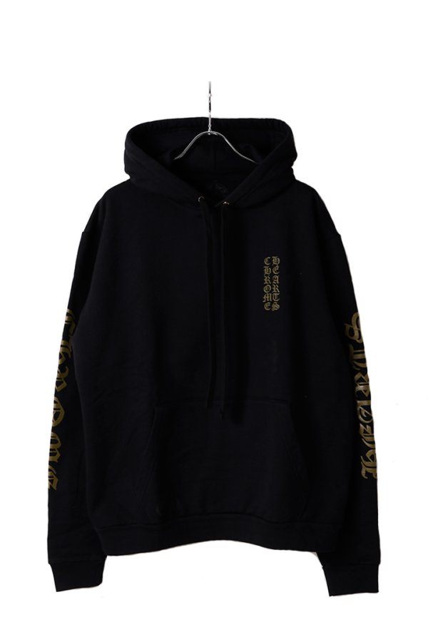 画像1: CHROME HEARTS クロムハーツ アーミーグリーンヴァーティカルロゴ/アームロゴ プルオーバーパーカー{-BFS} (1)