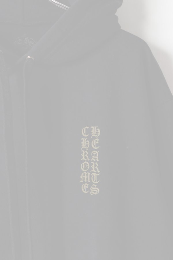 画像3:  {SOLD} CHROME HEARTS クロムハーツ アーミーグリーンヴァーティカルロゴ/アームロゴ プルオーバーパーカー {-BFS}  :CH202603-03-BLK  (3)