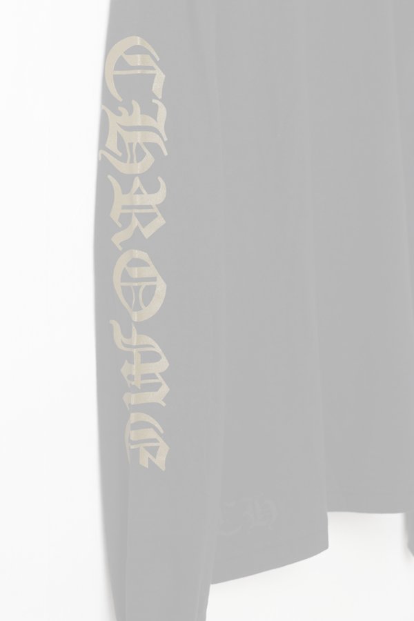 画像4:  {SOLD} CHROME HEARTS クロムハーツ アーミーグリーンネックロゴ/アームロゴ ロングスリーブTシャツ {-BFS}  :CH202603-04-BLK-L  (4)