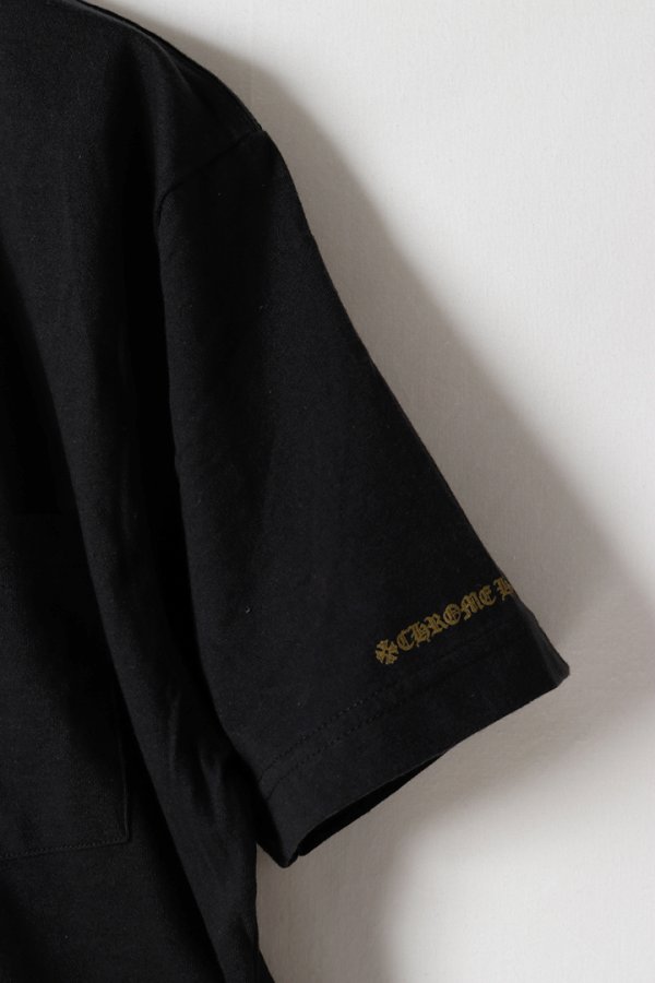 画像3: CHROME HEARTS クロムハーツ アーミーグリーンネックロゴ ショートスリーブTシャツ{-BFS} (3)